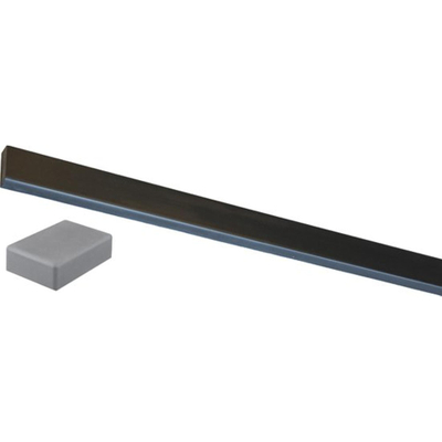 Ceralto Prato Plank Seuil de porte en plastique - gris foncé