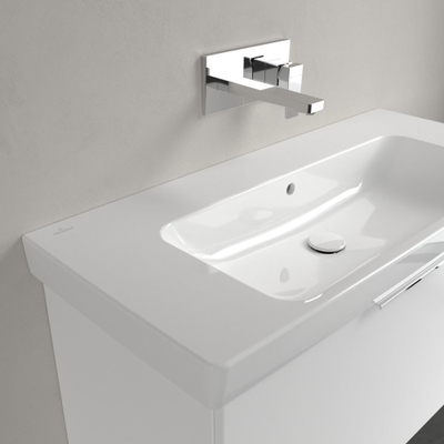 Villeroy & Boch Architectura wastafel - 100x44.5cm - zonder kraangat - met overloop - White Alpine (glans wit)