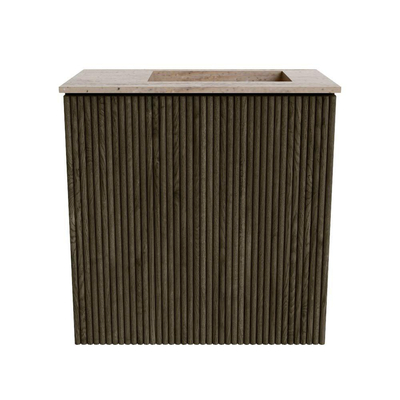 Mondiaz JOYA-DLUX 40cm toiletmeubel - kleur Shadow - Wastafel FAYE positie Rechts Zonder kraangat kleur Saba.