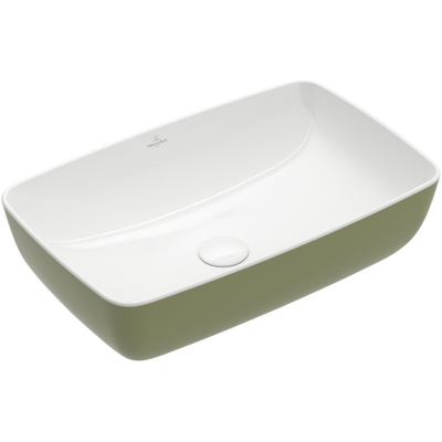 Villeroy & Boch Artis Vasque à poser - 580 x 385 x 130 mm - Sage Green - sans trop-plein