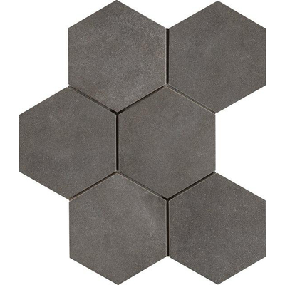 SAMPLE Ceralto Rovino Concrete Vloer- en wandtegel hexagon 18x21cm 9.5mm R9 porcellanato Peltro