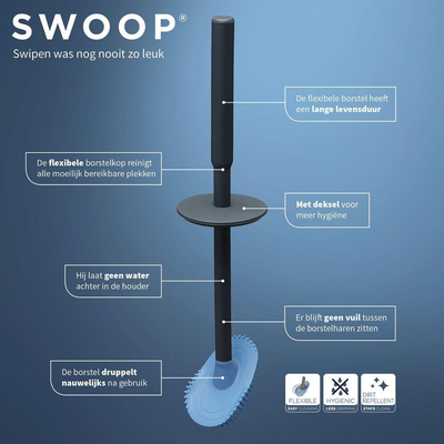 Tiger Swoop® Brosse WC flexible Anthracite