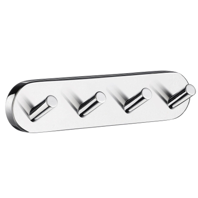 Smedbo Home Handdoekhaak - 18x4cm - 4 haken - chroom