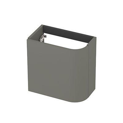 INK Concept R Fonteinonderkast - 40x22x40cm - 1 deur - linksdraaiend - afgeronde hoek - mdf lak - mat beton groen