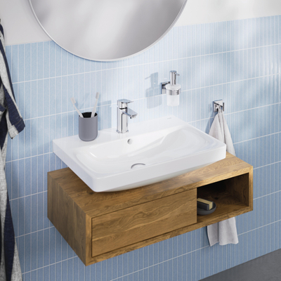 Grohe Euro Ceramic wastafel - 60x47x15.6cm - 1 kraangat - met overloop - wit
