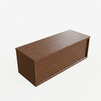 Saniclass Holz Frame Badkamermeubelset - 120x45x40cm - topblad - zonder kraangaten - 1 lades - Walnut pure