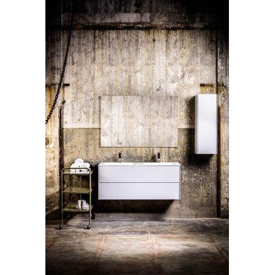 MONDIAZ TENCE meuble de salle de bains sous-meuble 120cm 4 tiroirs en couleur Linen