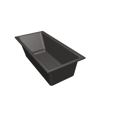 Xenz Kristal Baignoire - 160x75x48 - bonde centrale - acrylique - anthracite