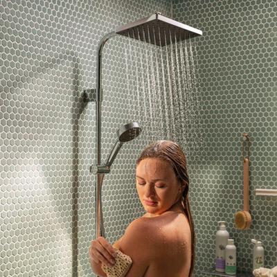 Hansgrohe Activera Q colonne de douche - 29x18cm - ecosmart - chromé