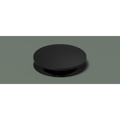 Hotbath Cobber Always Open Plug - met schroef - rond - PVD - mat zwart