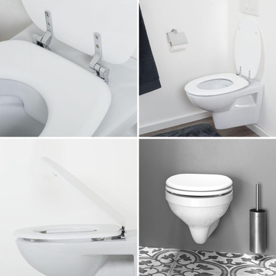 Tiger Oregon toiletzitting - 37.8x45cm - rond - glans wit