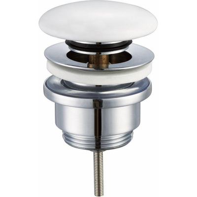 Mondiaz Easy Clickwaste solid surface - rond - Talc Blanc
