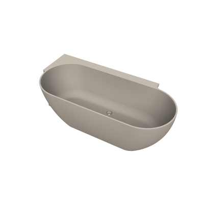 Arcqua Havana Baignoire demi-îlot - 170x80cm - gauche - argile mate
