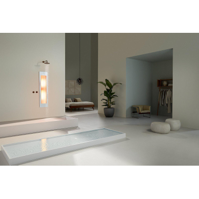 Sunshower Round Medium Plus infrarood + UV licht opbouw incl. wandbeugel 140x33x12cm inclusief 5 jaar garantie White