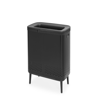 Brabantia Bo Hi Wasbox - 2x45 liter - mat zwart