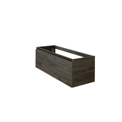 HR badmeubelen Matrix Meuble sous-lavabo - 120x44.8x40cm - 1 tiroir - sans poignée avec profil de prise en main - espresso