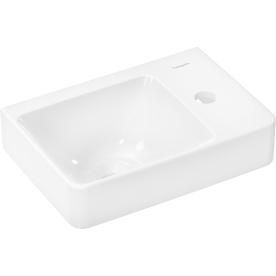 Hansgrohe Xelu Q Vasque - 36x25 cm - trou de robinet à droite - cuvette à gauche - sans trop-plein - blanc