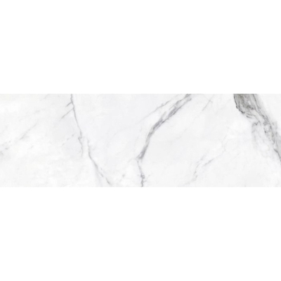 Terravito Alpuro carreau mural - 40x120cm - 10mm - rectifié - effet marbre - blanc/noir mat