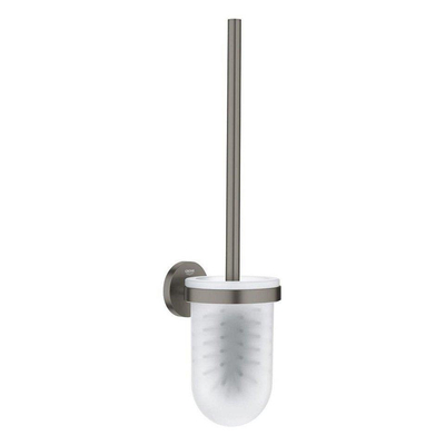 Grohe Start Toiletaccessoire set - toiletborstelhouder - gesloten - toiletrolhouder - met klep - handdoekhaak - brushed hard graphite (antraciet)