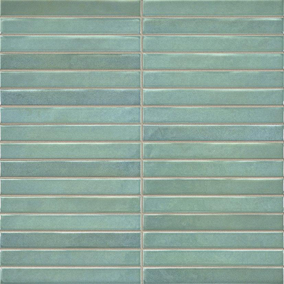 ÉCHANTILLON Terravito Girivo Carrelage mural en céramique - 35x35cm - 9.2mm - Vert
