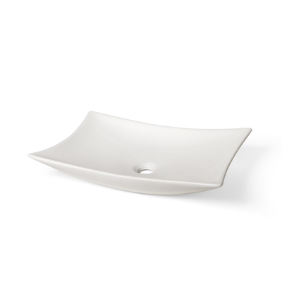 Wiesbaden Scala vasque à poser rectangulaire 56 x 37 x 10,5 cm céramique brillant blanc