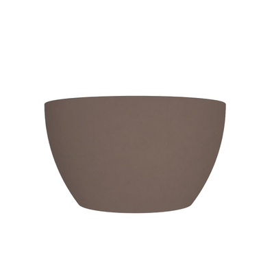 Arcqua Olivia Waskom - 22x22cm - rond - opbouw - mat mokka
