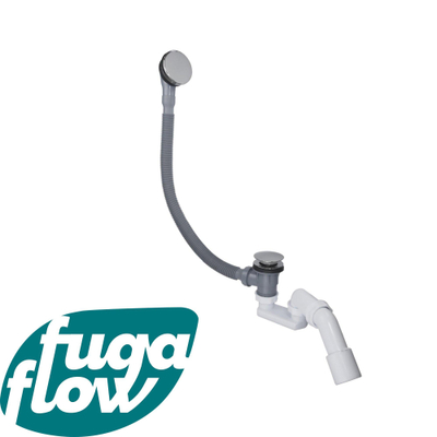 FugaFlow Efficiente Sobrado Combinaison vidage baignoire avec bonde clic-clac Chrome