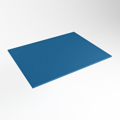 Mondiaz TOP 46 Topblad - 40x46x0.9cm - geschikt voor afdekplaat - Solid surface - Jeans