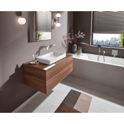 Hansgrohe vivenis mitigeur monocommande de baignoire encastré avec combinaison de sécurité intégrée en1717 blanc mat