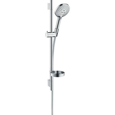 Hansgrohe Raindance Select S Doucheset - 120 - 3jet - met Unica - glijstang 65 cm en zeepschaal wit/chroom - wit chroom