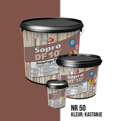 Sopro Mortier à joint pour carrelage de sol et mural Sopro DF 10 Flexible châtaignier n° 50 1kg Marron