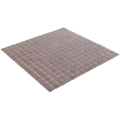 The Mosaic Factory Amsterdam mozaïektegel - 32.2x32.2cm - wand en vloertegel - Vierkant - Glas Light Purple Mat