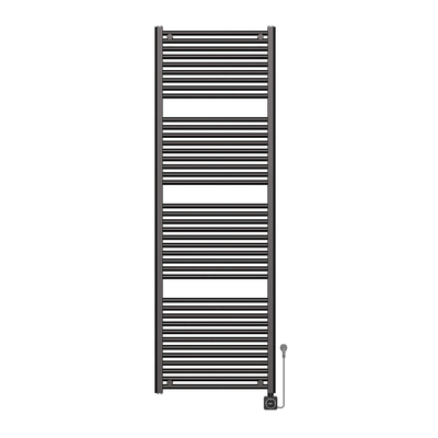 Wiesbaden Elara Elektrische radiator Smart WiFi - 181.7x60cm - PVD - gunmetal (antraciet)
