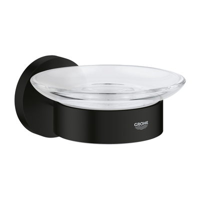 GROHE Start zeepschaal - met houder - glas - mat zwart