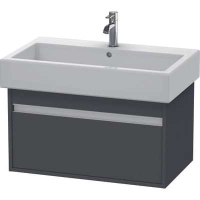 Duravit Ketho Meuble sous-lavabo avec 1 tiroir 75x44x41cm pour Vero 045480 graphite