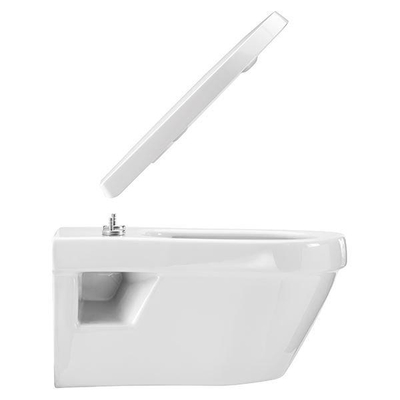 Pressalit Comfort D2 closetzitting met deksel uni met softclose en lift-off polygiene zwart OUTLETSTORE