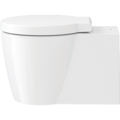 Duravit Starck 1 WC-zitting - 45.3x42x4.2cm - met softclose - met quickrelease - kunststof - wit glanzend