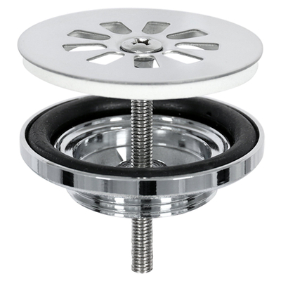 Differnz Ribble kit lave-mains - 38x18x8cm - Rectangulaire - 1 trou de robinet - robinet chromé courbé - pierre naturelle noire