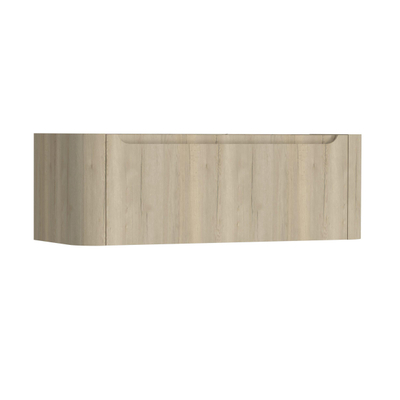 H&R badmeubelen Juice Wastafelonderkast - 120x45x40cm - afgeronde hoeken - 1 lade - geïntegreerde greep - french oak