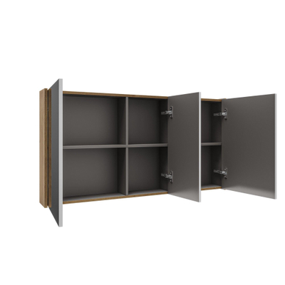 Saniclass Holz Pure armoire de toilette – 120 x 63 x 16 cm – Chêne natural
