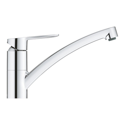 GROHE BauGo Keukenkraan - laag - draaibare uitloop - chroom