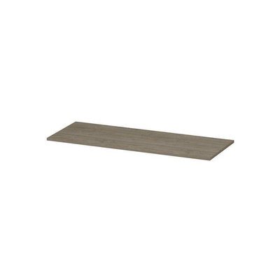 INK Topdeck Wastafelblad - 120x45x2cm - tbv onderkast - MFC - Greige eiken