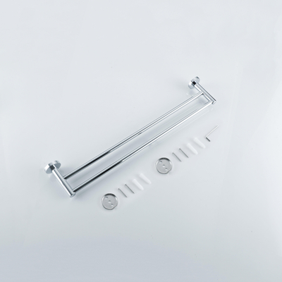 Fortifura Calvi Porte-serviettes - double - rond - chrome