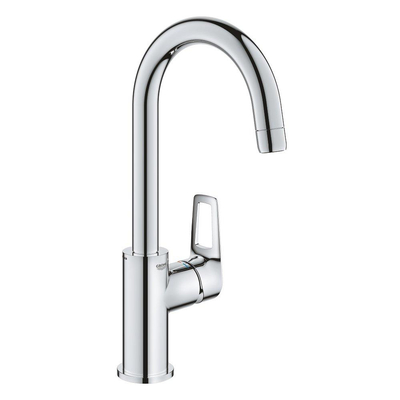 GROHE BauLoop wastafelkraan - l-size - opbouw - hoog - voorsprong 31.1cm - eengreeps - chroom