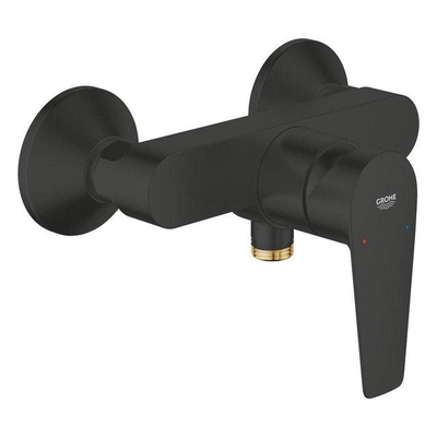 Grohe Vitalio Joy Doucheset - 60cm glijstang - ronde handdouche - 3 straalsoorten - douchemengkraan - matte black (mat zwart)