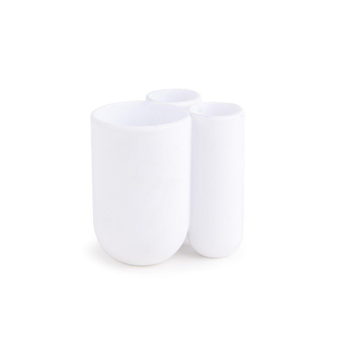 Umbra Touch porte-brosses à dents 10x8x10cm Polyester Blanc
