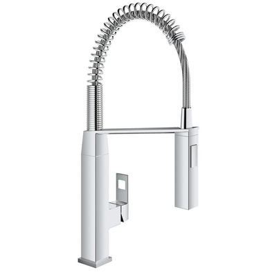 Grohe Eurocube Keukenkraan - 2 straalsoorten - met profesionele handdouche - chroom