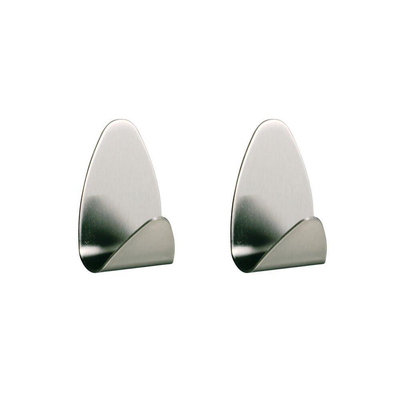 Tiger Haak Oval RVS geborsteld (2 stuks) 3.1x5.2x2.3cm