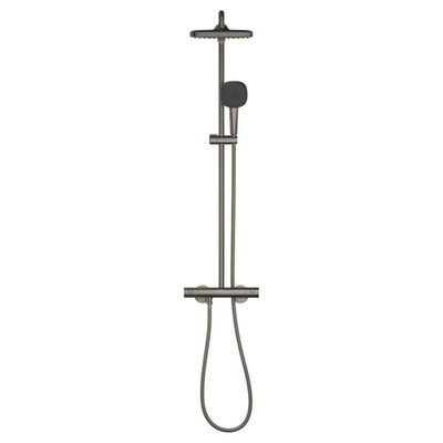 GROHE Vitalio Comfort doucheset - met thermostaat - geborsteld hard graphite (antraciet)