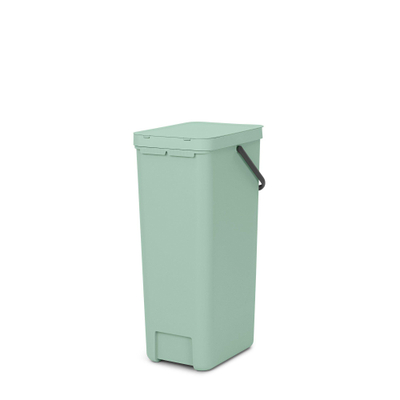 Brabantia Sort & Go Afvalemmer - 40 liter - hengsel - jade green